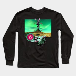 Unicycle society  Einrad Artist Zirkus Jonglage Long Sleeve T-Shirt